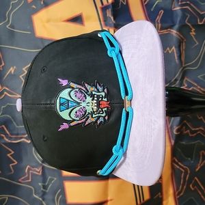 Jovian (1 of 48) Findlay Hats Snapback Faux Suede Alien Tiki Black Purple